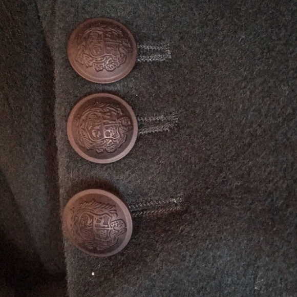 Andrew Marc Green coat removable fur collar green size 12 - Picture 5 of 14